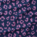 Leopard Lilac and Blue Fabric