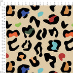 Leopard Spots on Beige Fabric