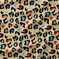 Leopard Spots on Beige Fabric