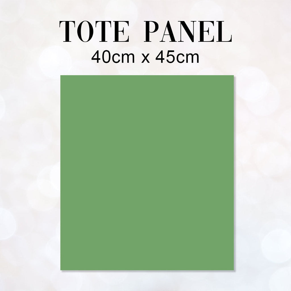 TOTE CO-ORD Leopard On Green Fabric Bag Panel