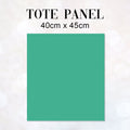TOTE CO-ORD Leopard On Teal Fabric Bag Panel
