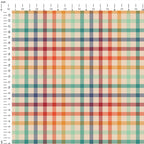 Light Rainbow Plaid Fabric 554