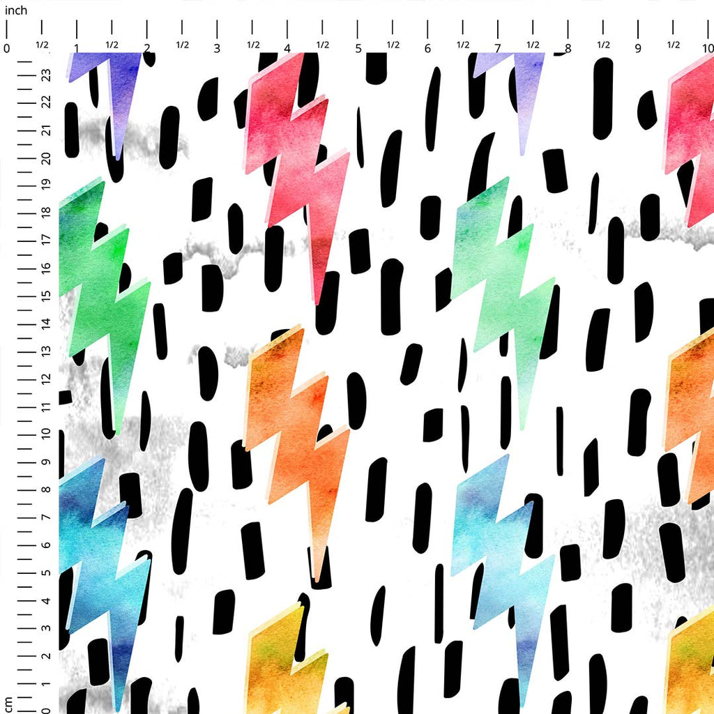 Lightning Bolts Fabric