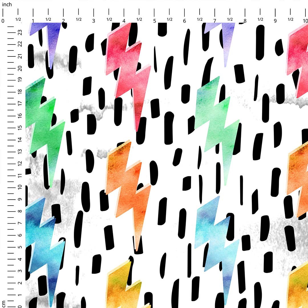 Lightning Bolts Fabric