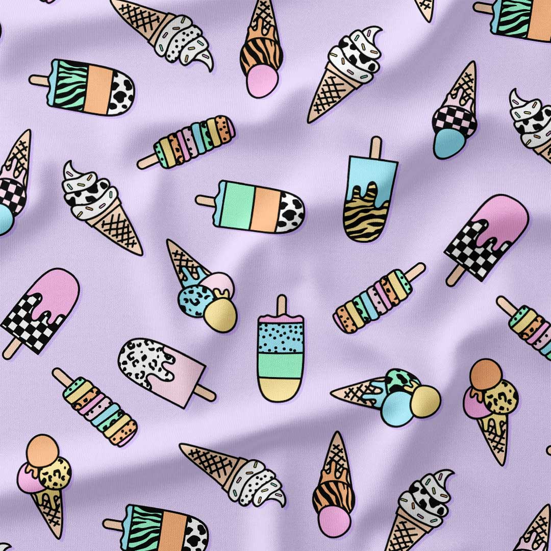 Lilac Ice Cream Fabric