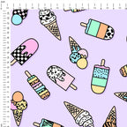 Lilac Ice Cream Fabric