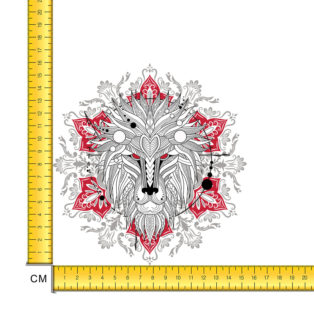 Lino Print Wolf Iron on Fabric Heat Transfer DTF-201