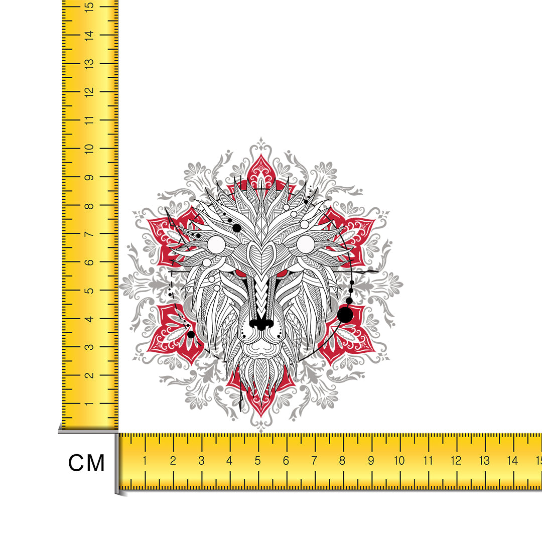 Lino Print Wolf Iron on Fabric Heat Transfer DTF-201