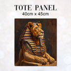 TOTE Fabric Bag Panel Lion Pharaoh TP-287