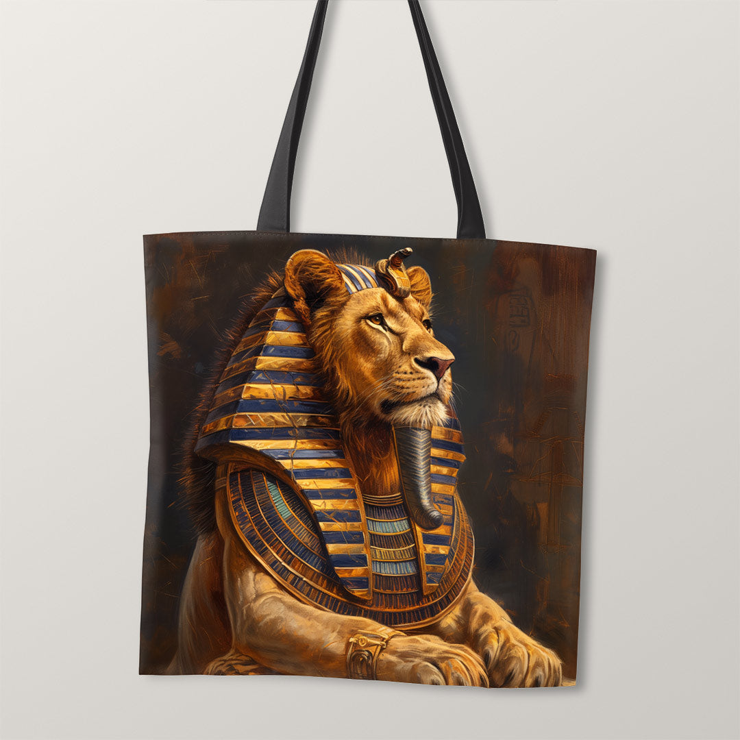 TOTE Fabric Bag Panel Lion Pharaoh TP-287