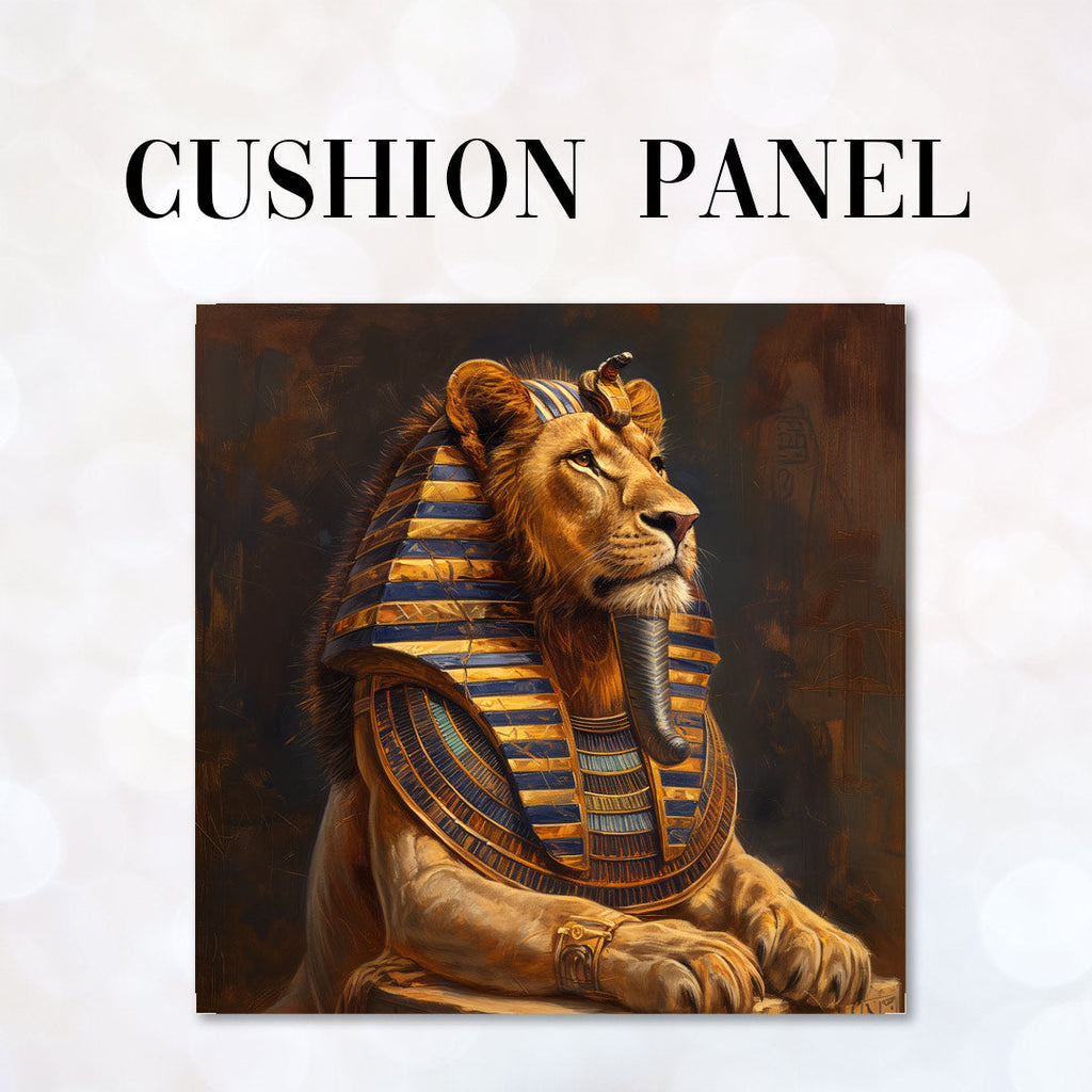 CUSHION Panel Lion Pharaoh CP-214