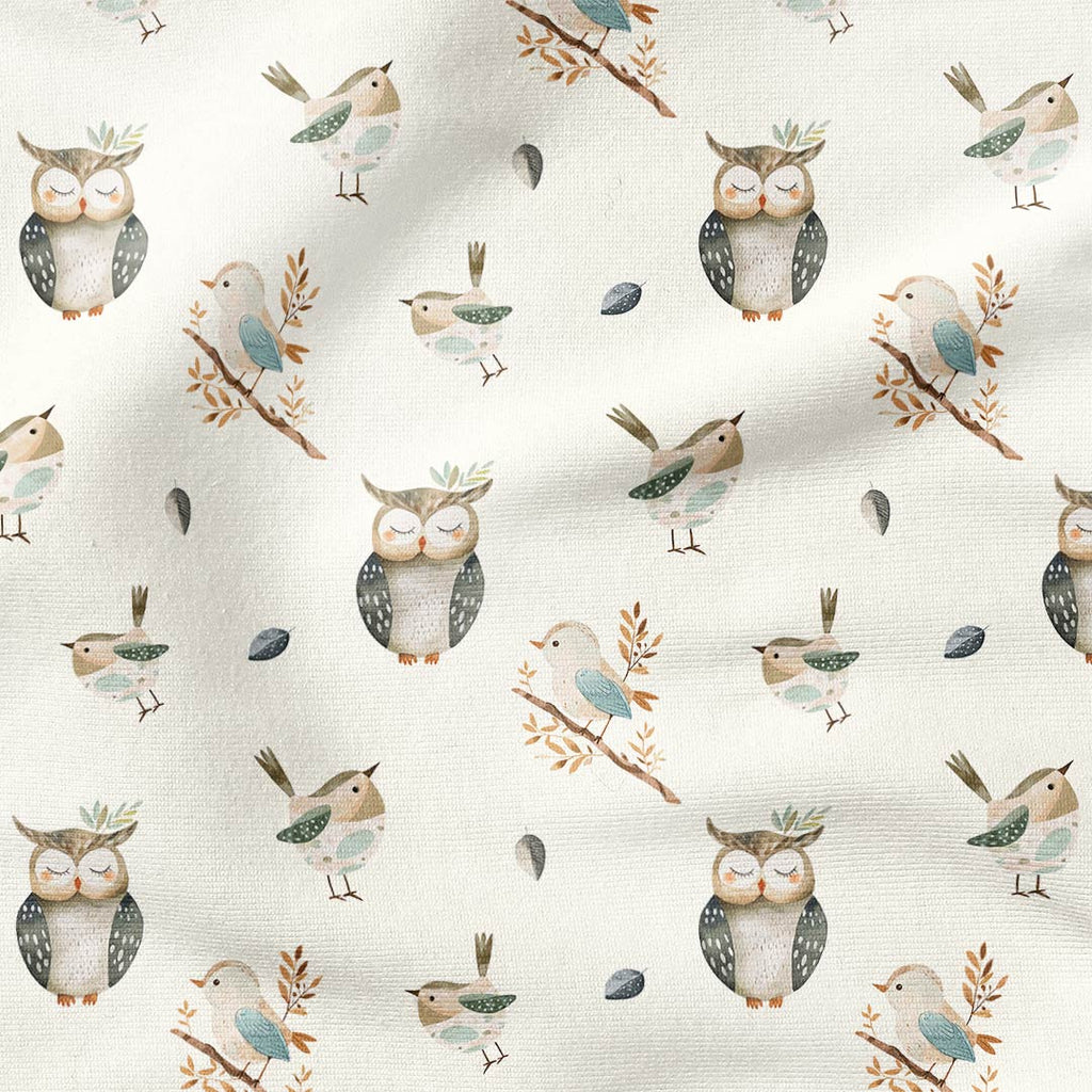 Owl and Bird Fabric