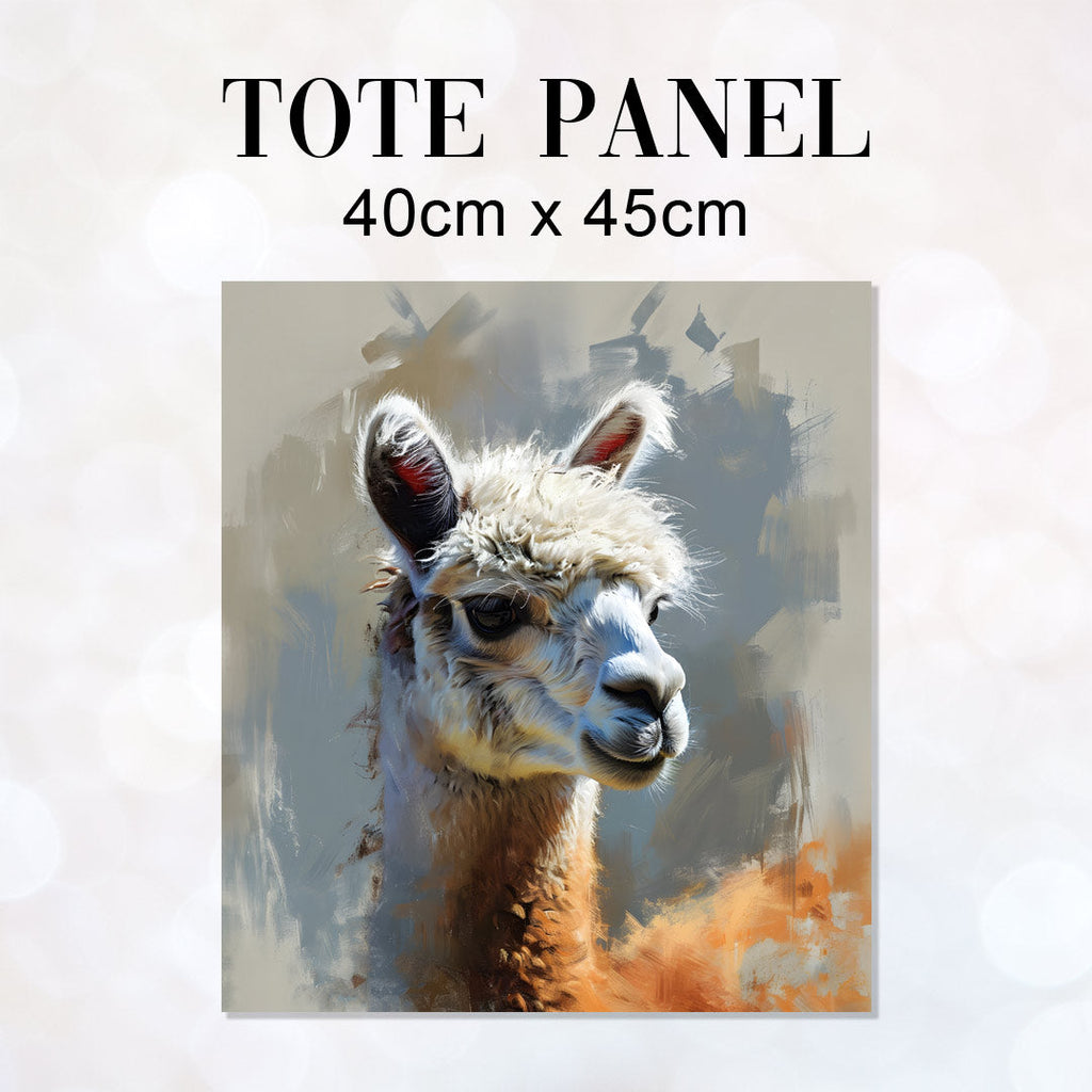 TOTE Llama Beige Fabric Bag Panel TP-150