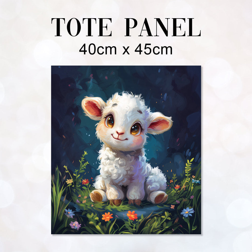TOTE Fabric Bag Panel Cute Lamb Lola TP-308