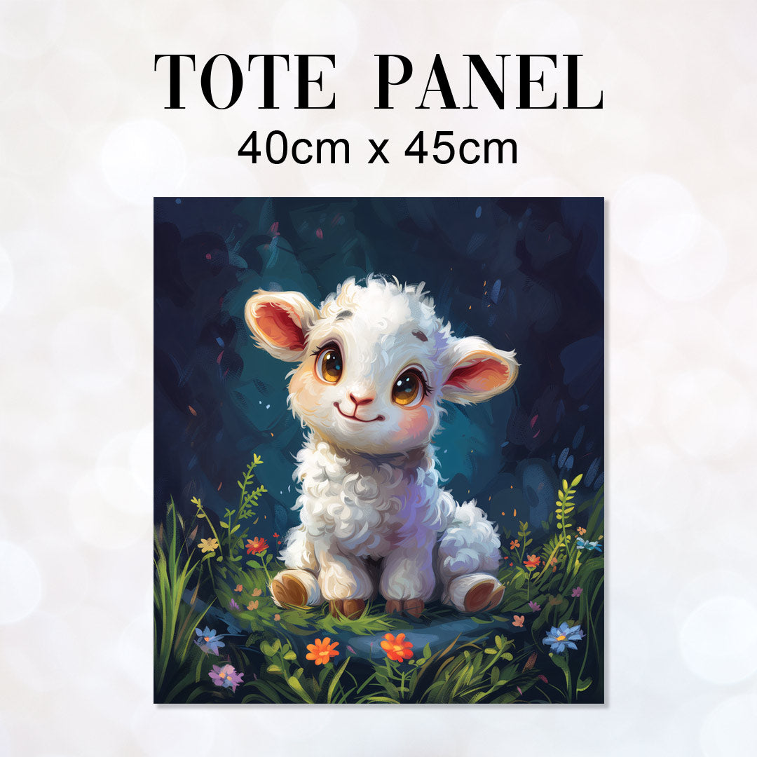 TOTE Fabric Bag Panel Cute Lamb Lola TP-308