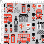 London Grey Fabric