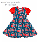 London Navy Fabric