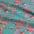 London Teal Fabric