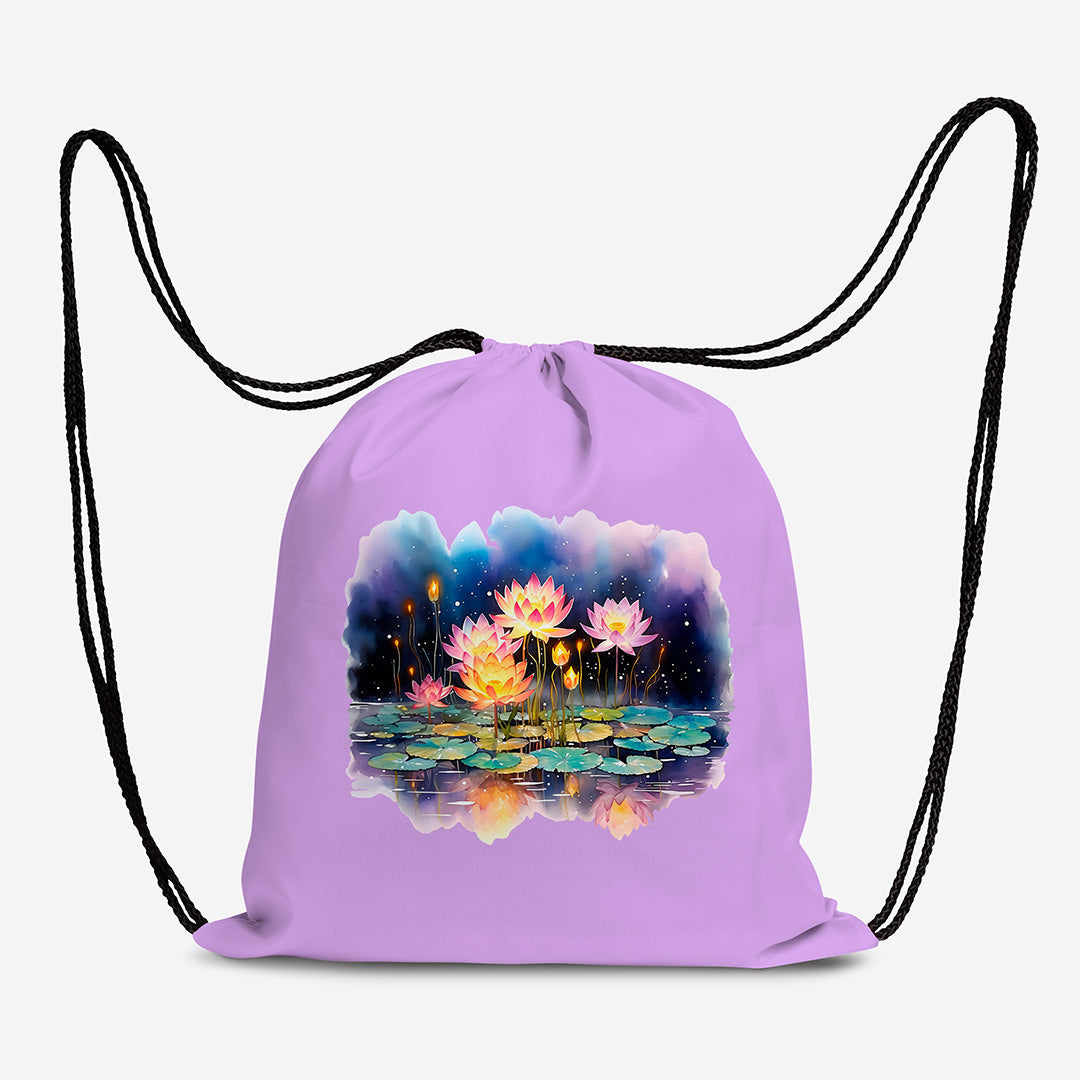 Lotus Garden Iron on Fabric Heat Transfer DTF-180