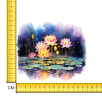 Lotus Garden Iron on Fabric Heat Transfer DTF-180