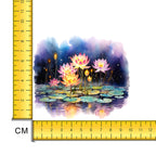 Lotus Garden Iron on Fabric Heat Transfer DTF-180