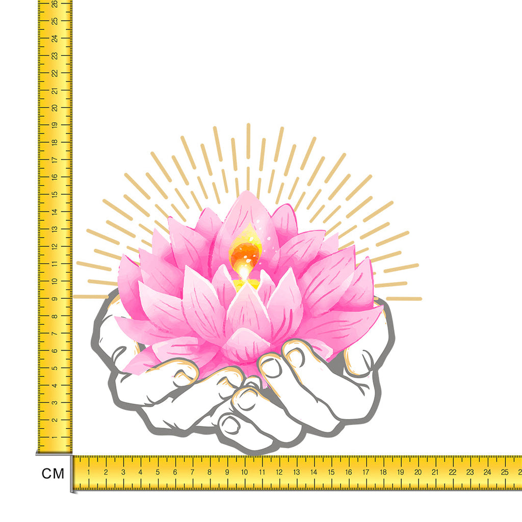 Lotus Iron on Fabric Heat Transfer DTF-199