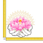 Lotus Iron on Fabric Heat Transfer DTF-199