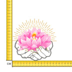 Lotus Iron on Fabric Heat Transfer DTF-199