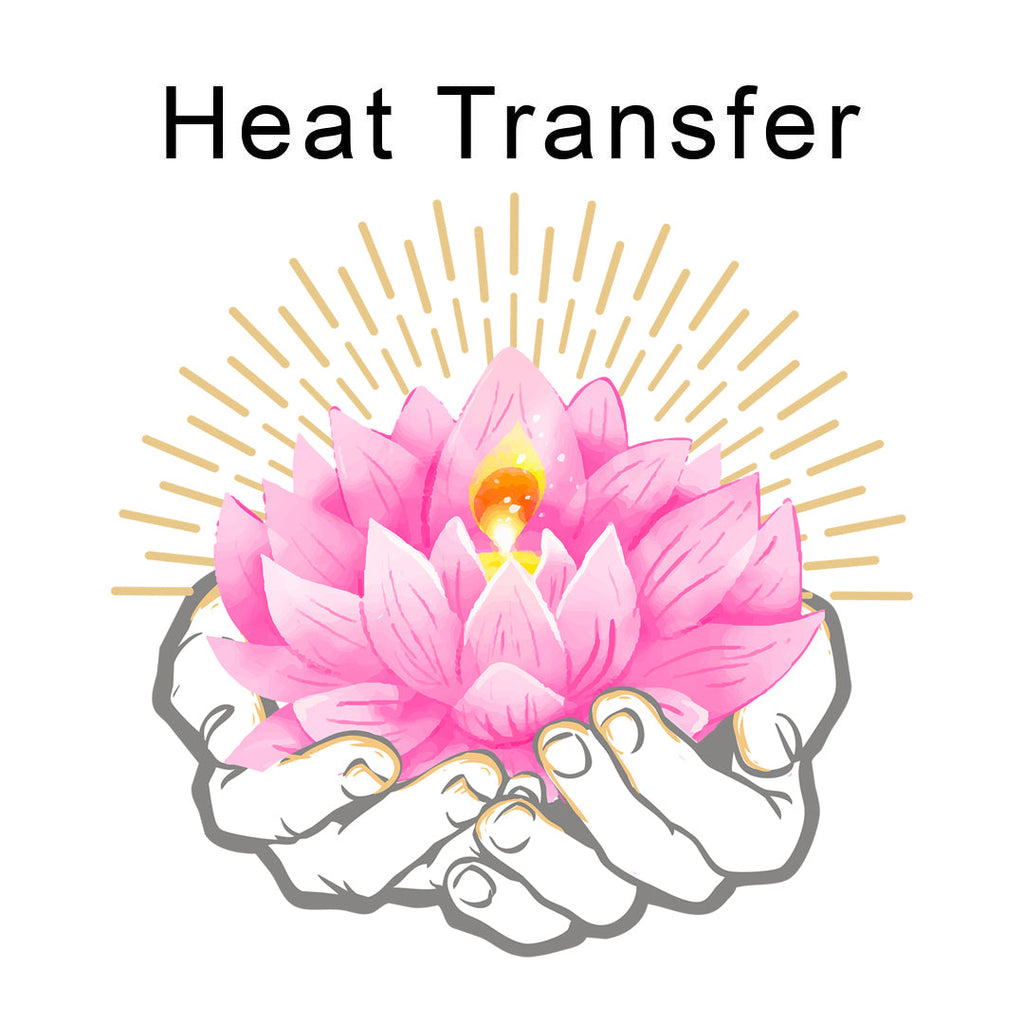 Lotus Iron on Fabric Heat Transfer DTF-199