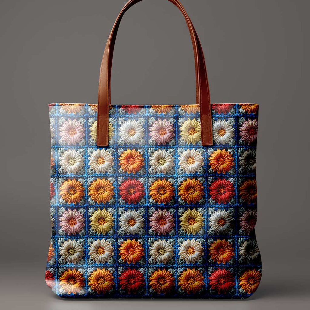 Louise Crochet Flowers Fabric