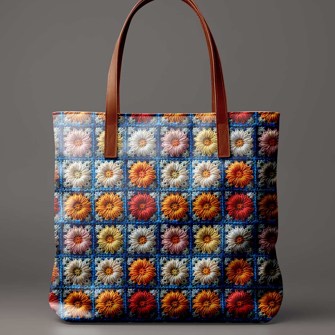 Louise Crochet Flowers Fabric