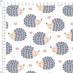 Love Heart Hedgehogs Fabric