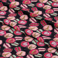 Love Macaroons Dark Fabric