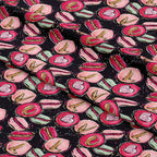 Love Macaroons Dark Fabric