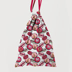 Love Macaroons White Fabric
