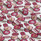 Love Macaroons White Fabric
