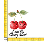 Love You Cherry Much Iron on Fabric Heat Transfer DTF-194