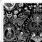 Love is in My Bones Black Fabric