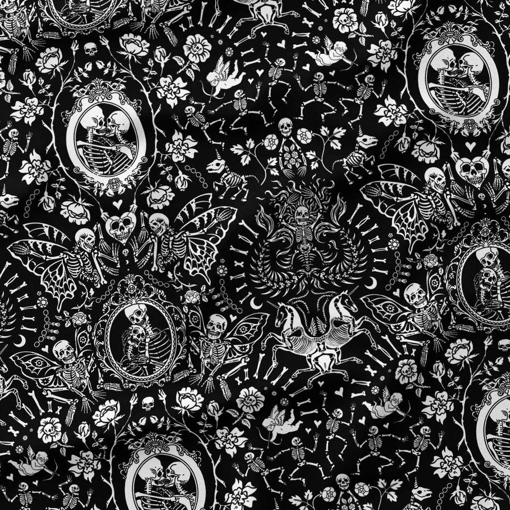 Love is in My Bones Black Fabric
