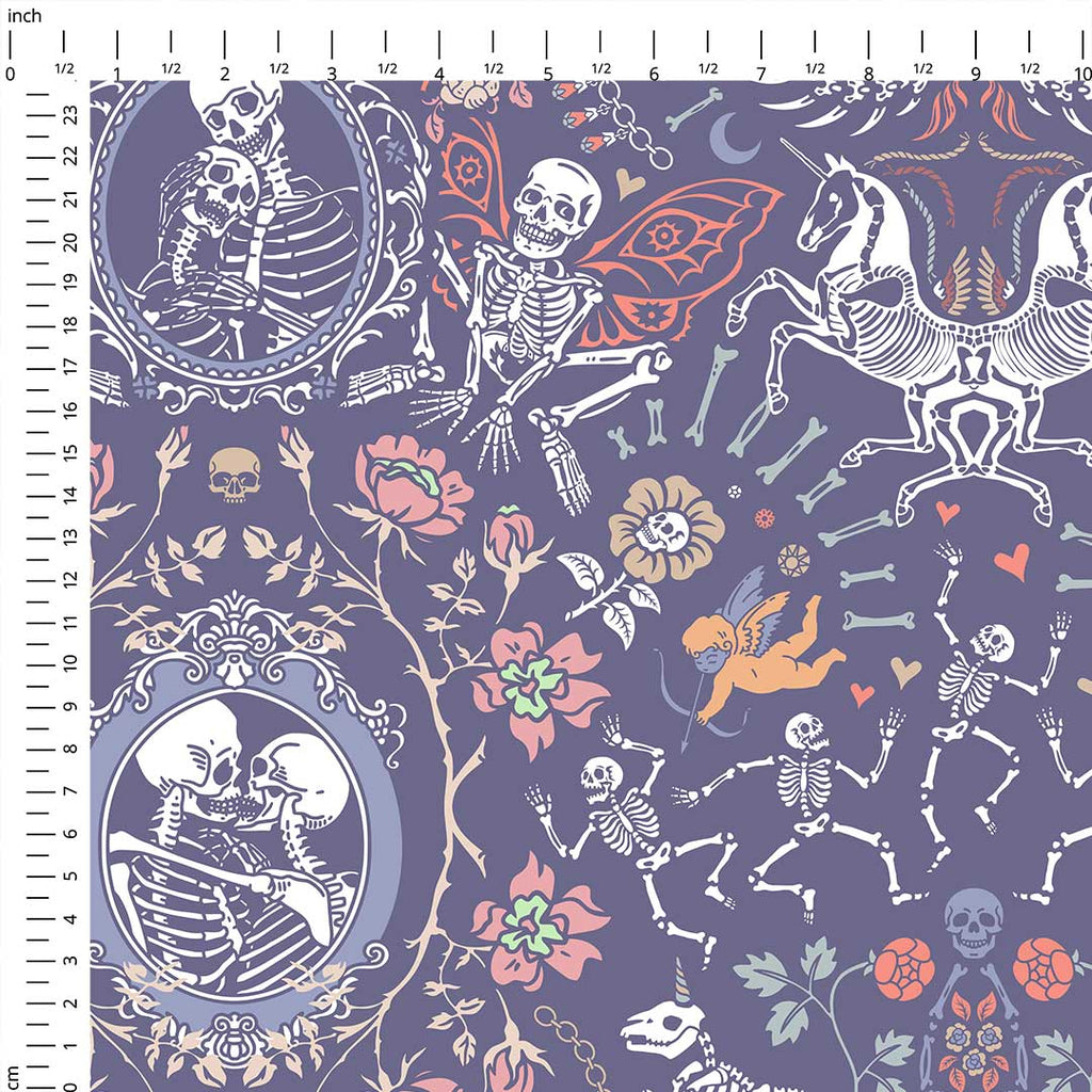 Love is in My Bones Heather Fabric