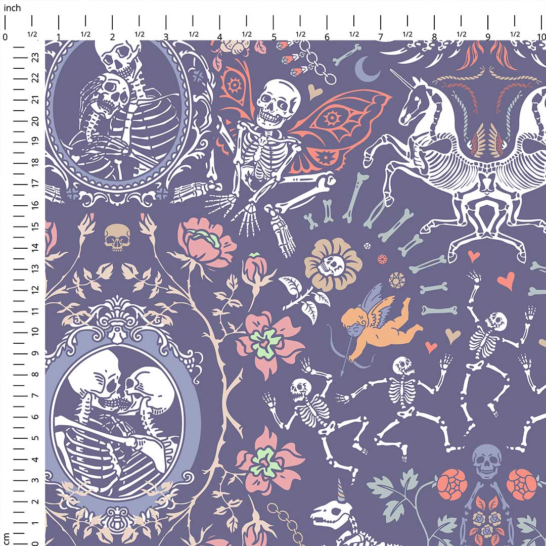 Love is in My Bones Heather Fabric