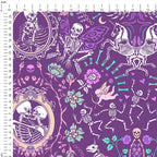 Love is in My Bones Purple Fabric