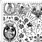 Love is in My Bones White Fabric