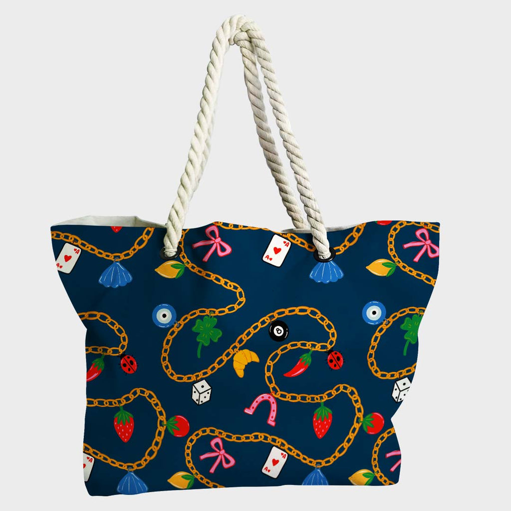 Lucky Charms Navy Fabric