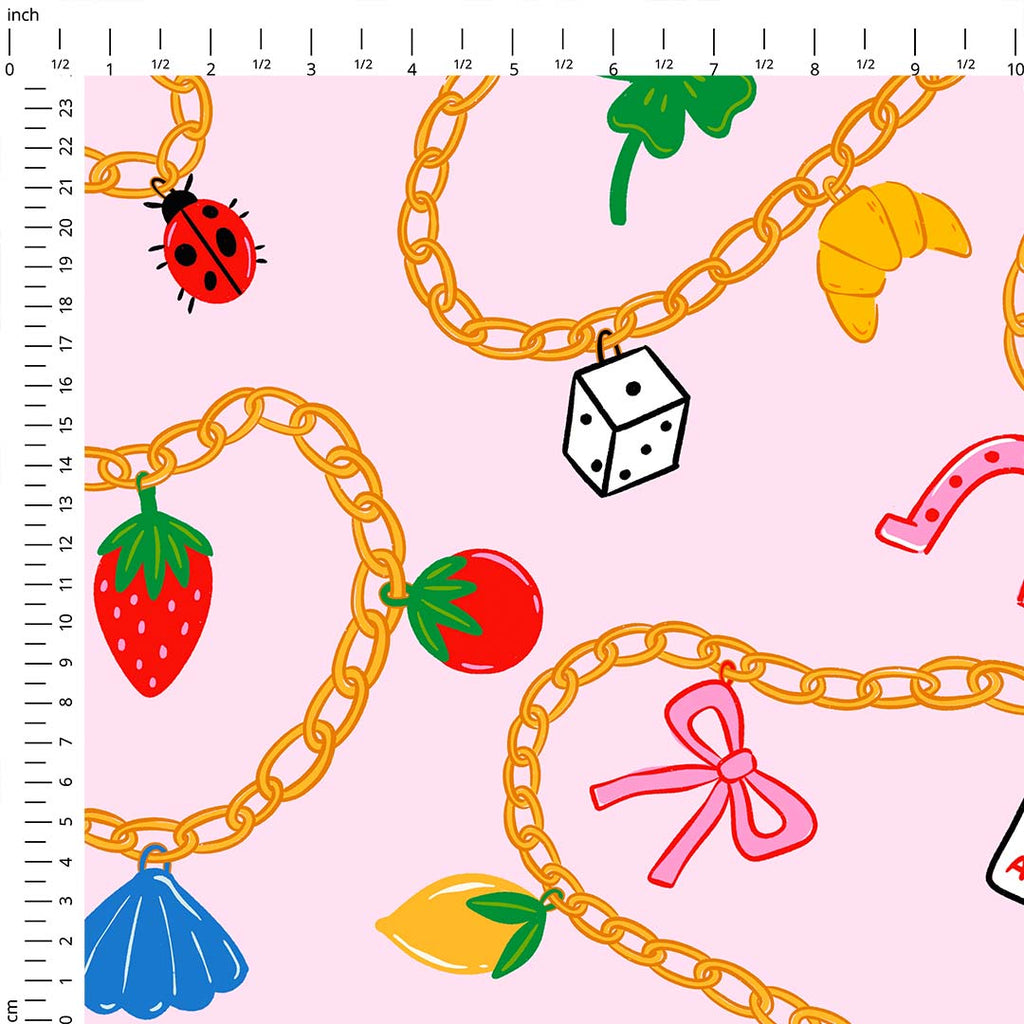 Lucky Charms Pink Fabric