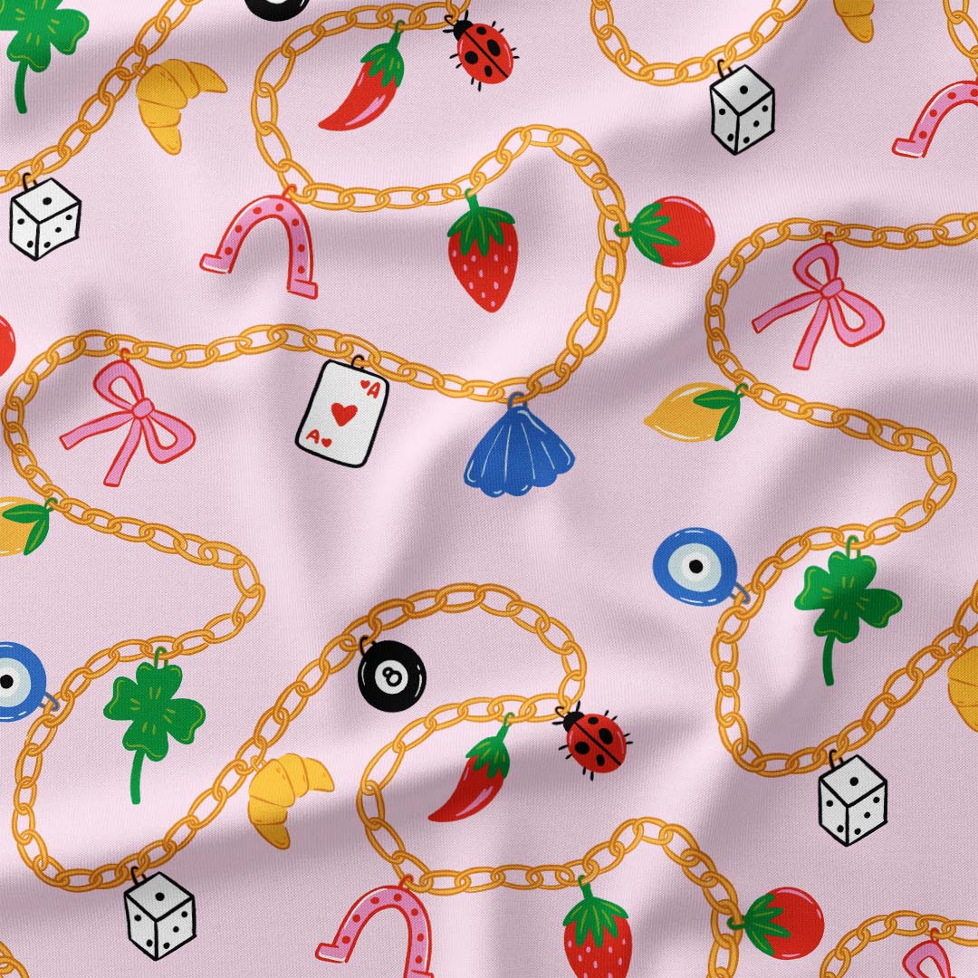 Lucky Charms Pink Fabric