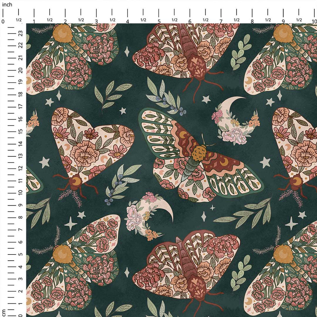 Luna Moth Fabric