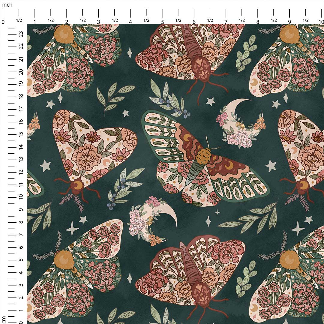 Luna Moth Fabric