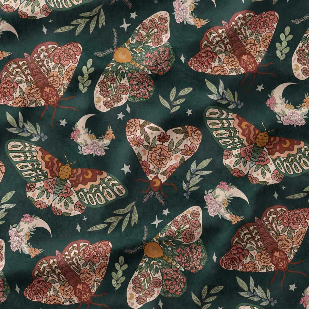 Luna Moth Fabric