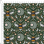 Lunar Love Bee Green Fabric